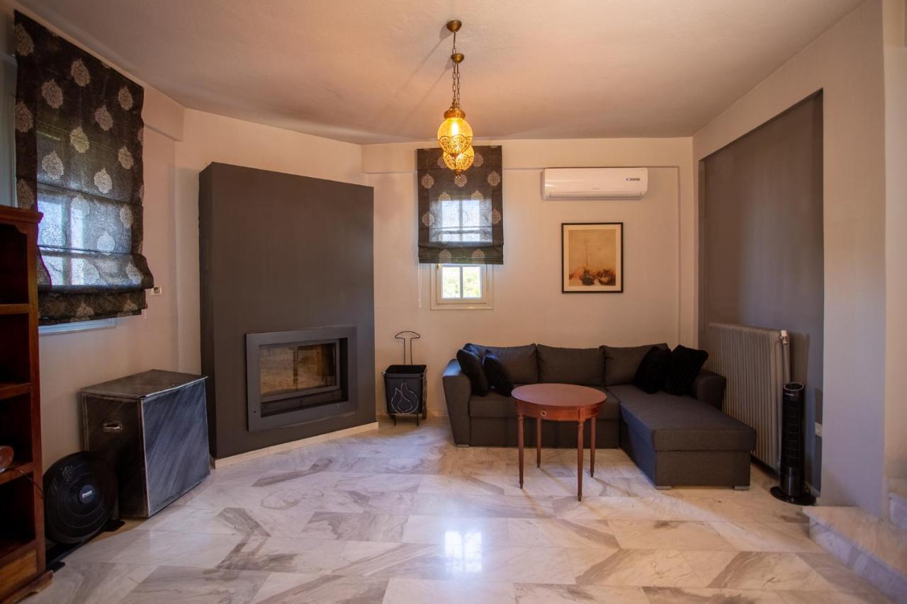 Τraditional Fully Detached Villa On A Luxurious Hillock Of Thessaloniki With Its Own Garden Also For Family & Wedding Gatherings For 10 To 25 People Only 15 Minutes From Airport Eksteriør bilde